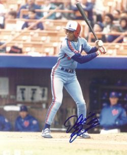 AUTOGRAPHED DELINO DESHIELDS 8x10 Montreal Expos Photo