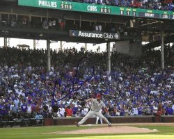 AUTOGRAPHED COLE HAMELS 8X10 Philadelphia Phillies Photo