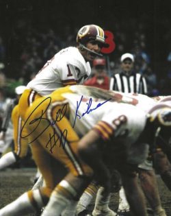 Autographed BILLY KILMER 8x10 Washington Redskins Photo