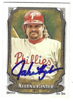 Autographed JOHN KRUK Philadelphia Phillies 2024 Topps Allen & Ginter Card