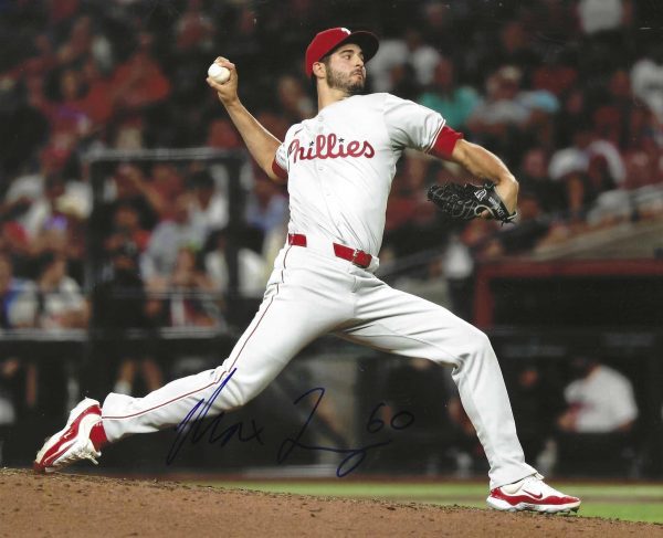 AUTOGRAPHED MAX LAZAR 8X10 Philadelphia Phillies Photo
