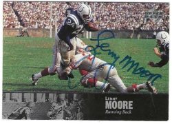 Autographed LENNY MOORE Baltimore Colts 1997 Upper Deck Legends card