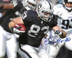 Autographed BRANDON MYERS 8X10 Oakland Raiders photo