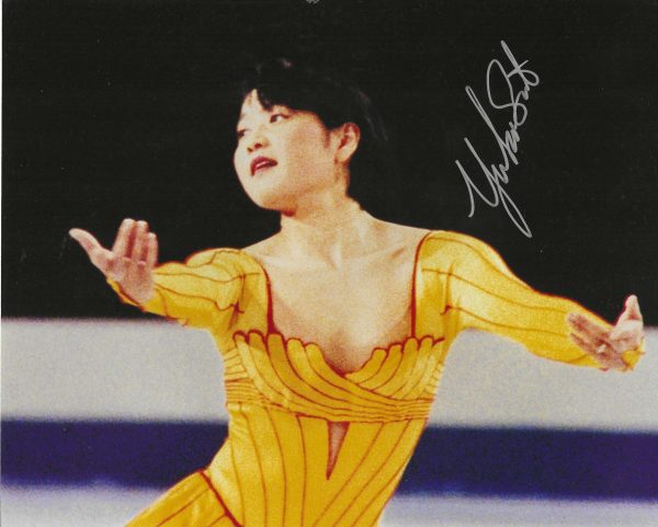 Autographed YUKA SATO 8x10 Photo - Winter Olympics Figure Skating