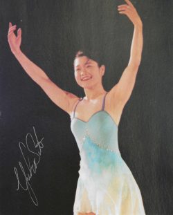 Autographed YUKA SATO 8x10 Photo - Winter Olympics Figure Skating