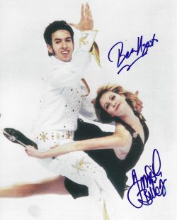 Autographed BEN AGOSTO & TANITH BELBIN 8x10 Photo - Winter Olympics Figure Skating