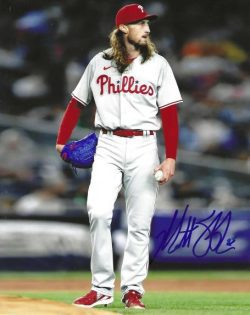 Autographed MATT STRAHM 8X10 Philadelphia Phillies Photo