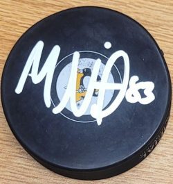 Autographed MATT NIETO Pittsburgh Penguins Hockey Puck