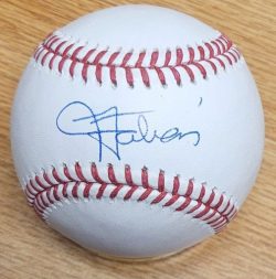 Autographed JUD FABIAN Official Rawlings Major League Baseball