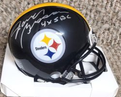 Autographed RANDY GROSSMAN "4x SBC" Pittsburgh Steelers Mini Helmet