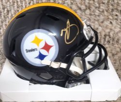 Autographed MINKAH FITZPATRICK Pittsburgh Steelers Mini Helmet