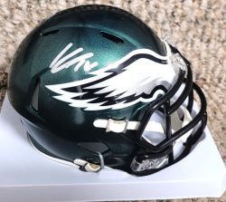 Autographed KENNETH GAINWELL Philadelphia Eagles Mini Helmet Beckett Witness