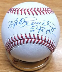 Autographed MIKE SCHMIDT "548 HR" Official Major League Baseball PSA Witness