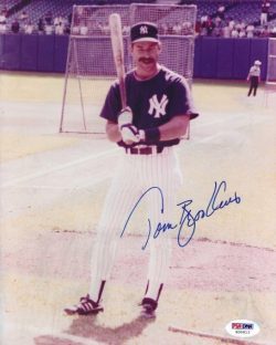 AUTOGRAPHED TOM BROOKENS 8X10 New York Yankees photo PSA/DNA