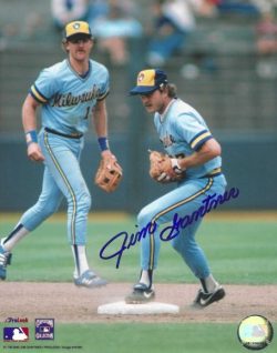 AUTOGRAPHED  JIM GANTNER 8x10 Milwaukee Brewers Photo
