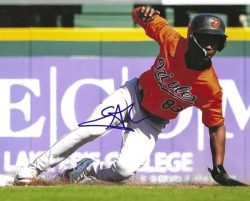 AUTOGRAPHED ENRIQUE BRADFIELD JR 8X10 Baltimore Orioles Photo