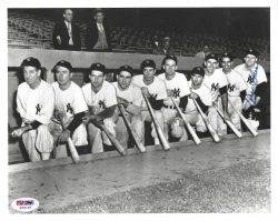 AUTOGRAPHED SPEC SHEA 8X10 NEW YORK YANKEES photo PSA/DNA