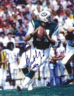 Autographed RICHARD TODD 8X10 New York Jets photo