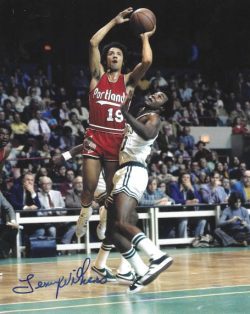 Autographed LENNY WILKENS 8x10 Portland Trail Blazers Photo