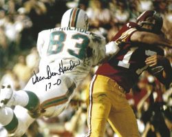 Autographed VERN DEN HERDER Miami Dolphins 8X10 Photo