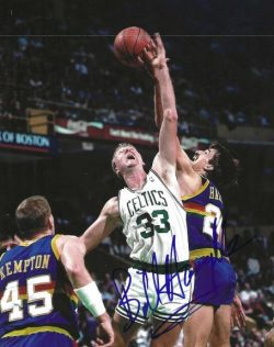 Autographed BILL HANZLIK 8x10 Denver Nuggets photo