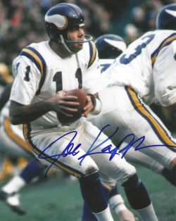 Autographed  JOE KAPP 8X10 Minnesota Vikings Photo