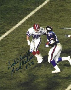 Autographed MARK KELSO 8X10 Buffalo Bills Photo