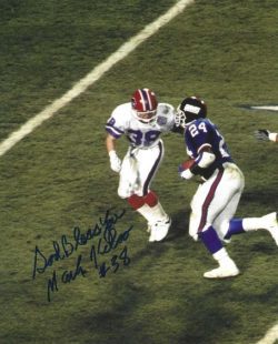 Autographed MARK KELSO 8X10 Buffalo Bills Photo