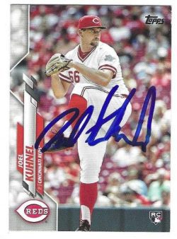 Autographed JOEL KUHNEL Cincinnati Reds 2020 Topps Card