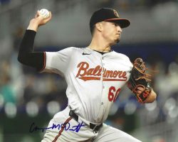 AUTOGRAPHED CHAYCE MCDERMOTT 8X10 Baltimore Orioles Photo