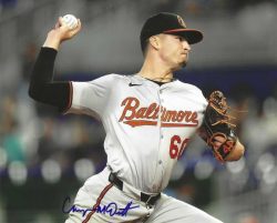 AUTOGRAPHED CHAYCE MCDERMOTT 8X10 Baltimore Orioles Photo