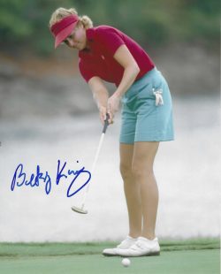 Autographed BETSY KING 8x10 LPGA HOF Photo