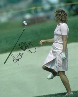 Autographed HOLLIS STACY 8x10 LPGA HOF Photo