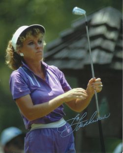Autographed JAN STEPHENSON 8x10 LPGA HOF Tour Photo
