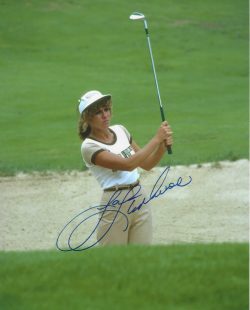 Autographed JAN STEPHENSON 8x10 LPGA HOF Tour Photo