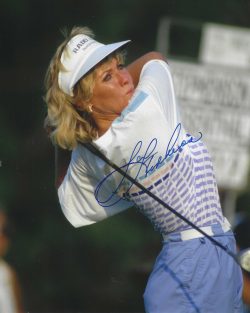 Autographed JAN STEPHENSON 8x10 LPGA HOF Tour Photo