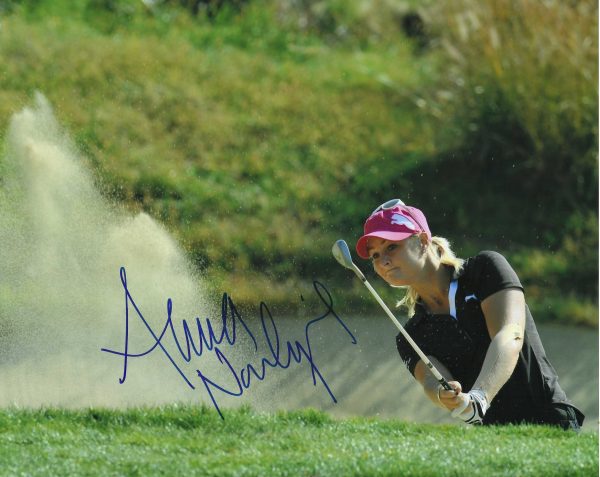 Autographed ANNA NORDQVIST 8x10 LPGA Tour Photo