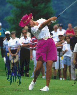 Autographed MICHELLE McGANN 8x10 LPGA Tour Photo
