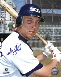 AUTOGRAPHED MIKE SQUIRES 8x10 Chicago White Sox Photo