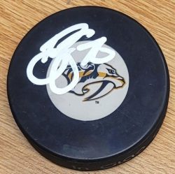 Autographed BRADY SKJEI Nashville Predators Hockey Puck