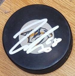 Autographed ZACHARY L'HEUREUX Nashville Predators Hockey Puck