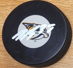 Autographed NICK BLANKENBURG Nashville Predators Hockey Puck