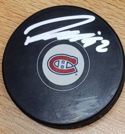 AUTOGRAPHED PATRIK LAINE Montreal Canadiens Hockey Puck