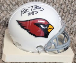 Autographed PAT TILLEY St. Louis Cardinals mini helmet with COA