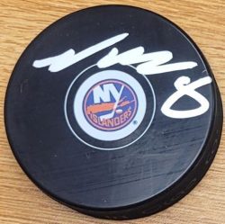 AUTOGRAPHED NOAH DOBSON New York Islanders Hockey Puck