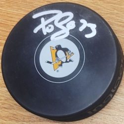 Autographed PIERRE-OLIVIER JOSEPH Pittsburgh Penguins Hockey Puck
