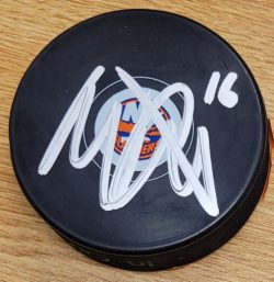 AUTOGRAPHED MARC GATCOMB New York Islanders Hockey Puck