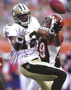 Autographed MARQUES COLSTON 8X10 New Orleans Saints photo