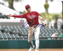 AUTOGRAPHED AIDAN MILLER 8x10 Philadelphia Phillies Photo