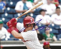 AUTOGRAPHED AIDAN MILLER 8x10 Philadelphia Phillies Photo